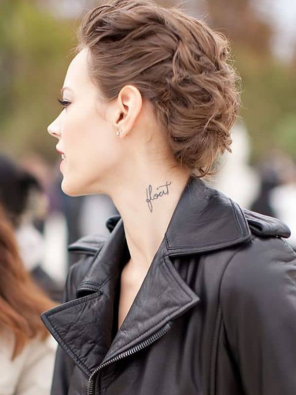 230 Cute Back Neck Tattoos For Girls 2023 With Meaning