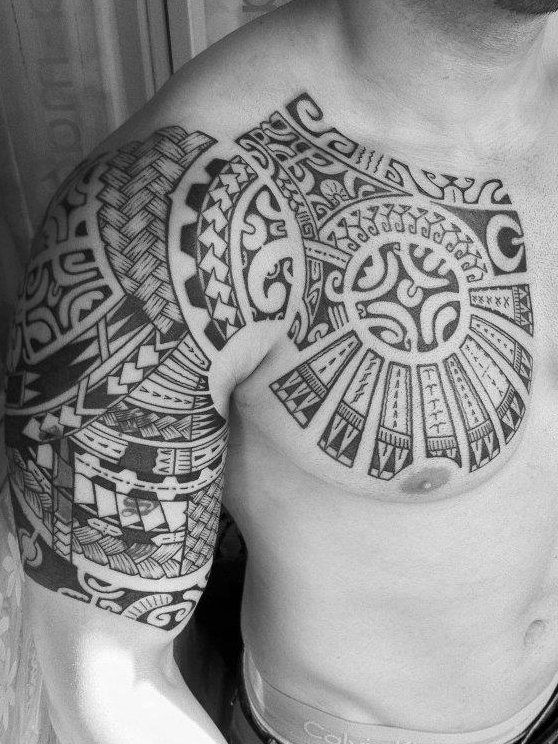 Tattoo uploaded by Official Flacko  Chest to arm sleeve of miscellaneous  concepts  Tattoodo