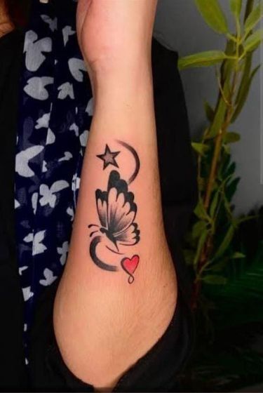 Butterfly Hand tattoo design for girls