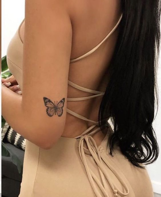 Butterfly Hand tattoo design for women