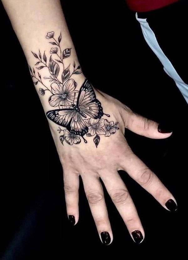 Butterfly Hand tattoo designs