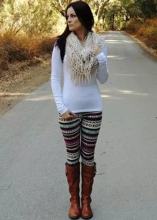 Knee-High Boots With Leggings