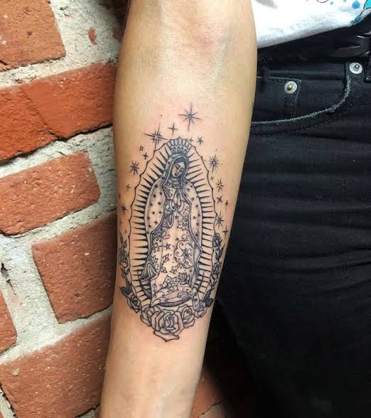 Designs of Virgin Mary Tattoo