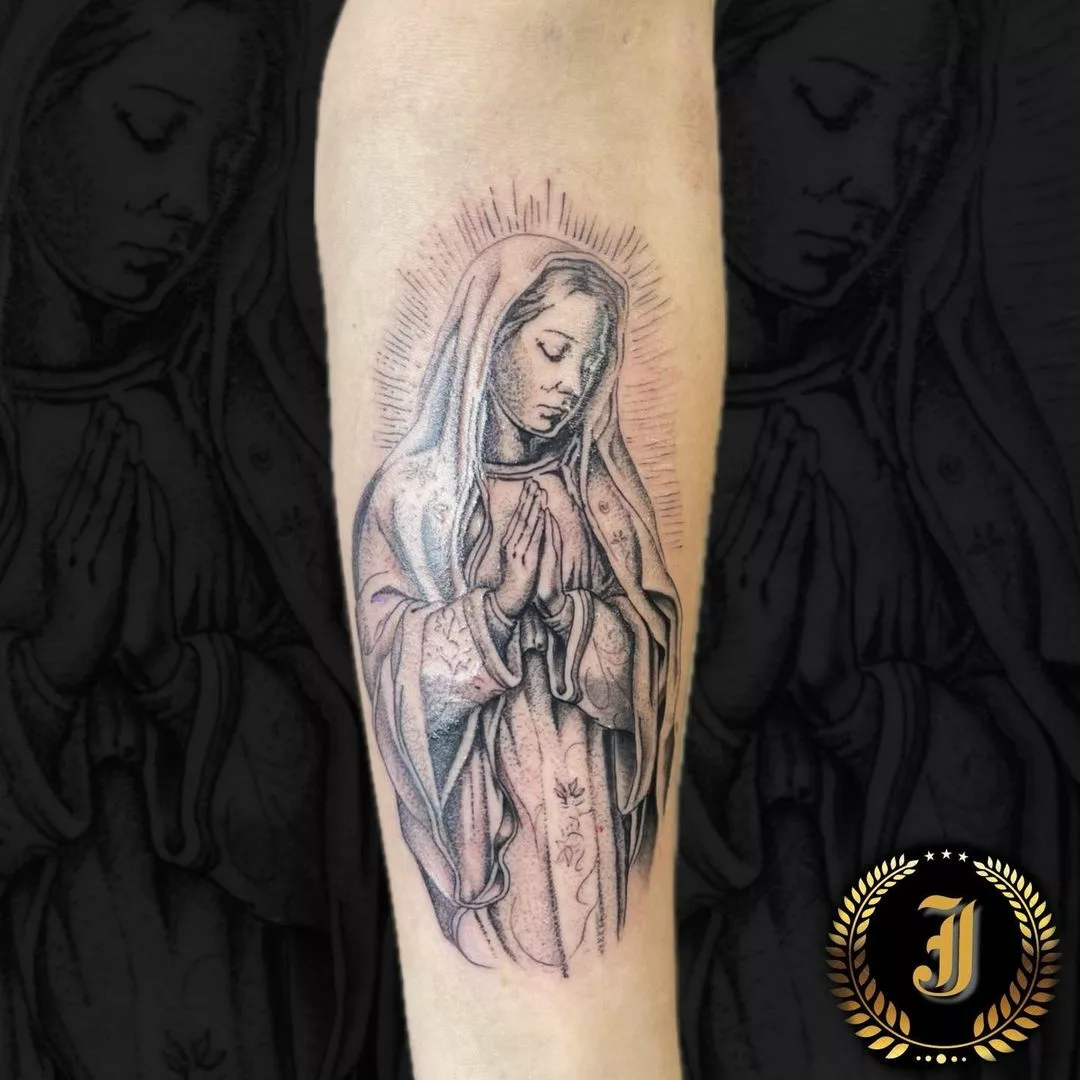 virgin mary tattoo design