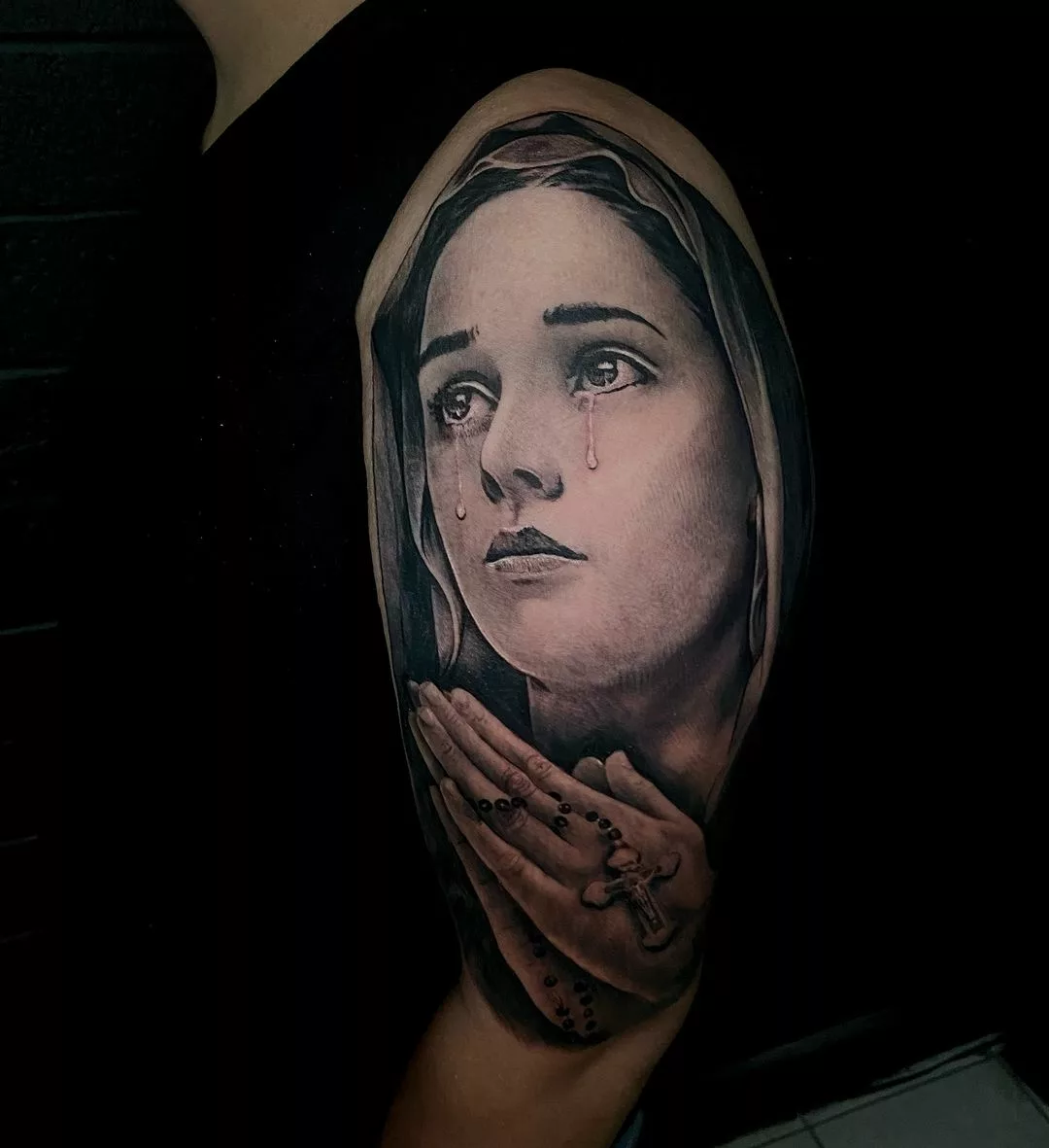 virgin mary tattoo ideas